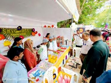 Stalls and visitors at the fest